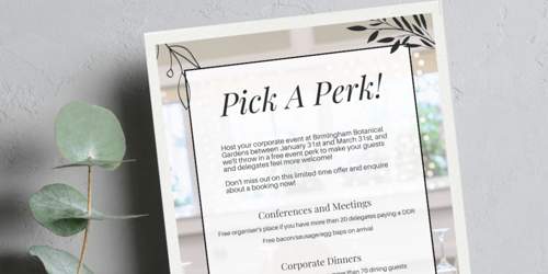 Pick a Perk for your next meeting or conference